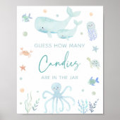 Poster Blue Boy Under the Sea Devine Combien de parties (Devant)