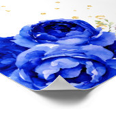 Poster Blue Brunette Hair Princesse Bienvenue à l'anniver (Coin)