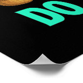 Poster Blue Bunny Oreilles requin Chasse aux oeufs de Pâq (Coin)