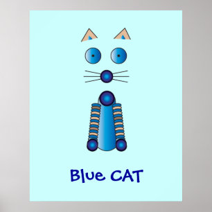 Poster Blue CAT