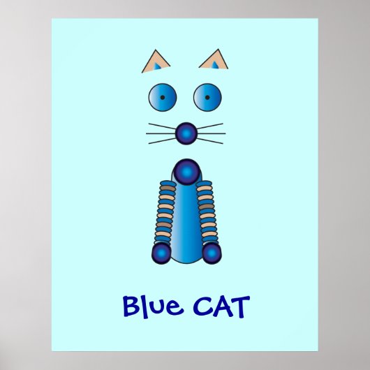 Poster Blue CAT (Devant)