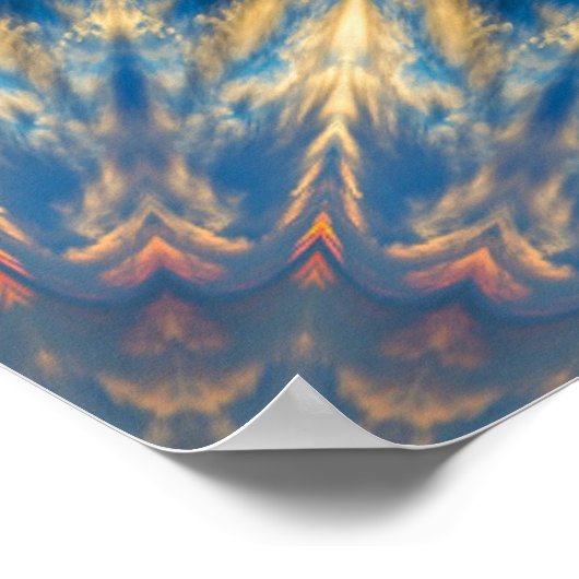 Poster Blue Chakra Kaleidoscope Thunder_Cove (Coin)