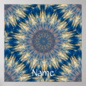Poster Blue Chakra Kaleidoscope Thunder_Cove (Devant)