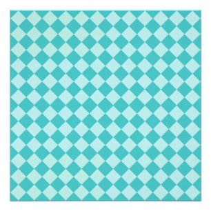 Poster Blue Combination Diamond Motif par Shirley Taylor