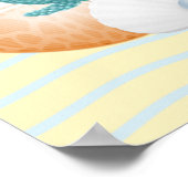 Poster Blue Coral, Seashells & Blue Pearl (Coin)