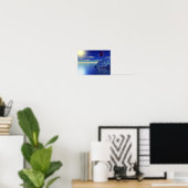 Poster Blue Crystal Mountain (Bureau à domicile)