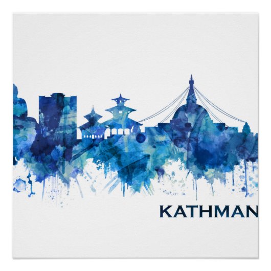 Poster Blue de Katmandou (Devant)