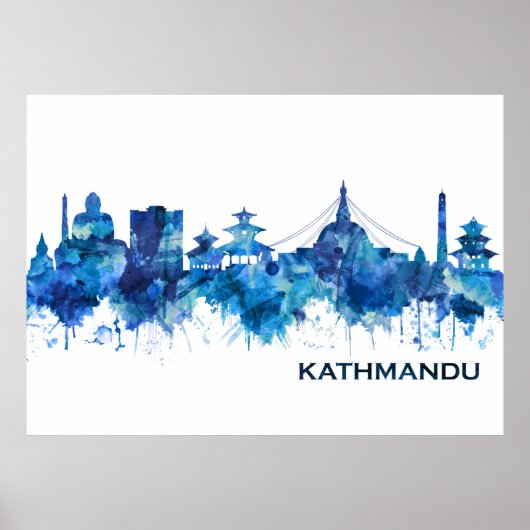 Poster Blue de Katmandou (Devant)