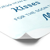 Poster Blue Devis Combien De Baisers Fête des mariées Jeu (Coin)