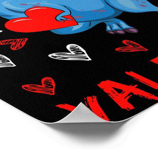 Poster Blue Dinosaur Désolé Mesdames maman est ma Saint V (Coin)