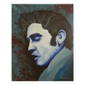 Poster "Blue Elvis", by David C Brannon (Devant)