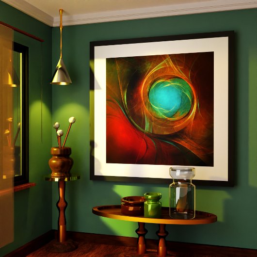 Poster Blue Eye Moderne Abstrait Art Cool Motif #16