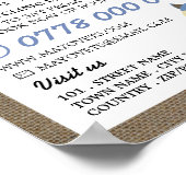 Poster Blue Fox, Vétérinaire, Service vétérinaire (Coin)