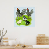 Poster Blue Game Family (Cuisine)