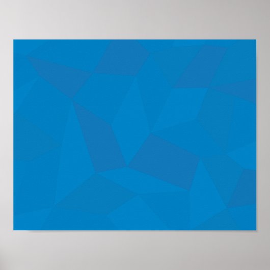 Poster Blue, geometric, cool, unique, trendy illustration (Devant)
