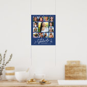 Poster Blue Graduation K–12 Photo Collage White Doodles (Cuisine)