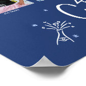 Poster Blue Graduation K–12 Photo Collage White Doodles (Coin)