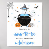 Poster Blue Halloween Baby est Brassant Enveloppe Station (Devant)