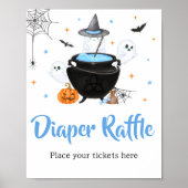 Poster Blue Halloween Baby est brasser Déchets Raffle (Devant)
