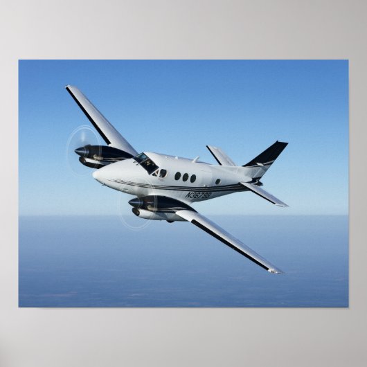 Poster Blue Haze King Air (Devant)