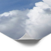 Poster Blue Heaven Nuages + vos idées (Coin)