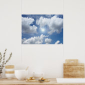Poster Blue Heaven Nuages + vos idées (Cuisine)