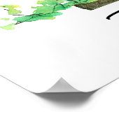 Poster Blue Hen Chicken Delaware State Shape (Coin)