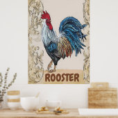 Poster Blue Hens, Modifier l'affiche de texte (Cuisine)