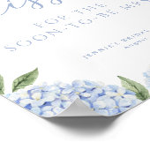 Poster Blue Hydrangea Devine Combien De Baisers Jeu De Do (Coin)