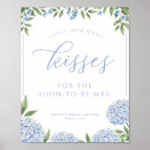 Poster Blue Hydrangea Devine Combien De Baisers Jeu De Do (Devant)