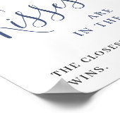 Poster Blue Hydrangea Devine Combien de Fêtes des mariées (Coin)