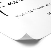 Poster Blue Hydrangea Floral Douche nuptiale Favore (Coin)