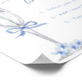 Poster Blue Hydrangea, Silver Mimosa Bar Douche (Coin)