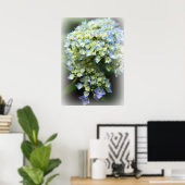 Poster Blue Hydrengea (Bureau à domicile)
