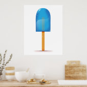 Poster Blue Ice Lolly (Cuisine)