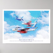 Poster Blue Impulse  Japan Air Self-Defense Force (JASDF) (Devant)