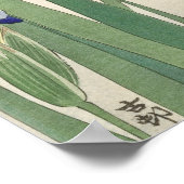 Poster Blue Irises (1900 - 1930) par Ohara Koson (Coin)