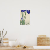 Poster Blue Irises (1900 - 1930) par Ohara Koson (Cuisine)