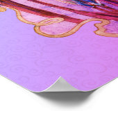 Poster Blue Irises Floral Art dévêtu (Coin)