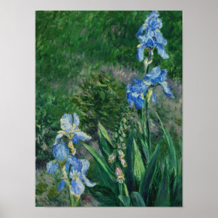 Poster Blue Irises, Jardin du Petit Gennevilliers, 1892