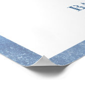 Poster Blue Jean Baby Denim Baby Boy Shoy Bienvenue (Coin)