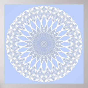 Poster Blue Juniper Berry Tristyns Mandala