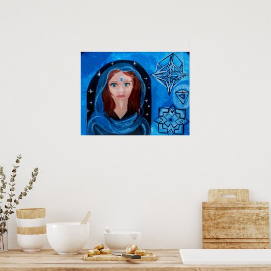 Poster Blue Lady Dream (Cuisine)