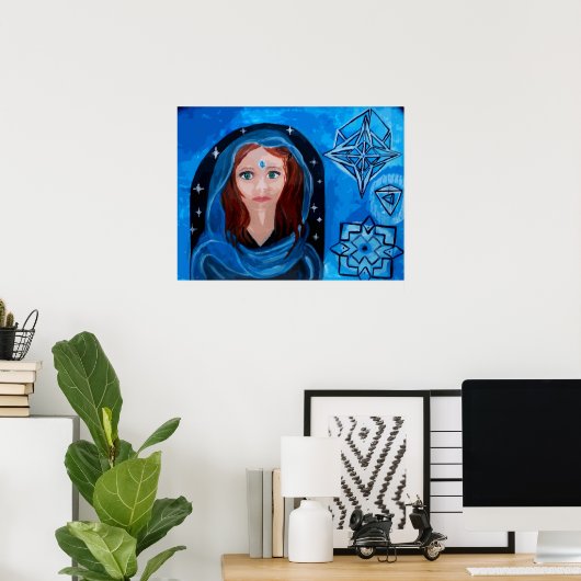 Poster Blue Lady Dream (Bureau à domicile)