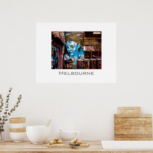 Poster Blue Lady, Melbourne (Cuisine)