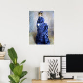 Poster Blue Lady Parisienne Renoir Impressionniste Peintu (Bureau à domicile)