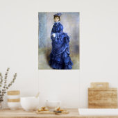 Poster Blue Lady Parisienne Renoir Impressionniste Peintu (Cuisine)