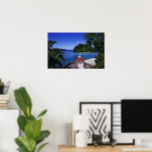 Poster Blue Lagoon, Port Antonio, Jamaïque (Bureau à domicile)