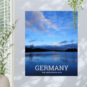 Poster Blue Lake Allemagne Photo de voyage