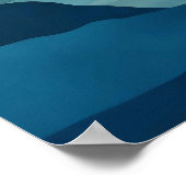 Poster Blue Lake Basin Abstract Wall Art (Coin)